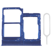 For Samsung Galaxy A20e Drawer Stand Dual SIM Card + SD Card Tray Rack BLUE