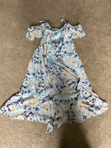 Quiz women wrap dress - quiz, blue