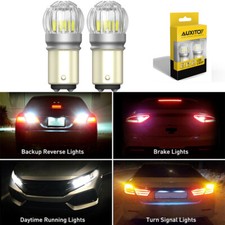 P21/5W 380 BAY15D 1157 LED Car Reverse Brake Tail Stop Light Bulbs 6-Leds 12V 2x