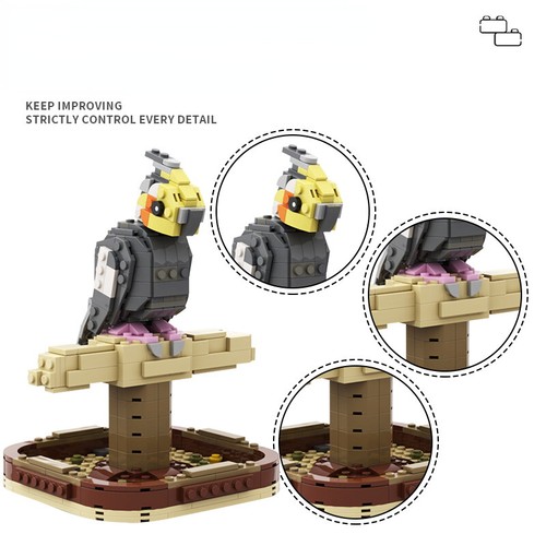 392 moc cockatiel - pc, birds
