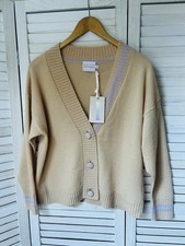Luxury Cashmere Cardigan by Brodie 100% Cashmere Size M NWT