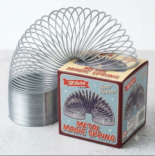 Large metal slinky spring - large, toy