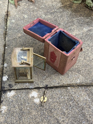 French carriage clock with key - with,