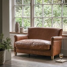 Gallery Mr. Paddington Vintage Brown Leather 2 Seater Sofa 2 Seater Sofa is cov