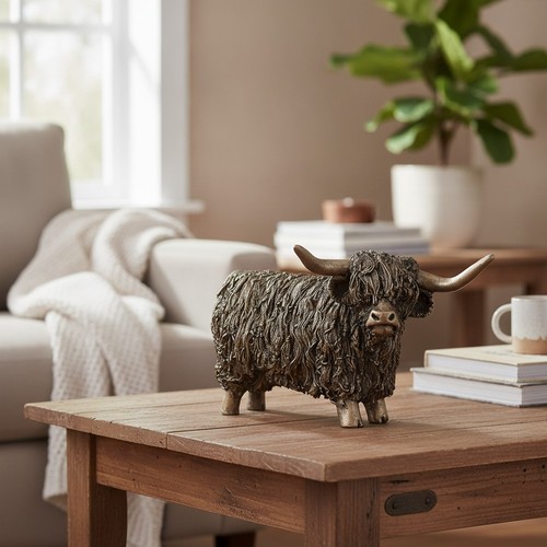 Highland bull sculpture - bull,