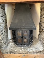Douvre Multi Fuel Stove Cast Iron With Canopy
