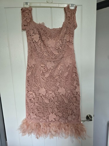 Feather lipsy dress great - feather,