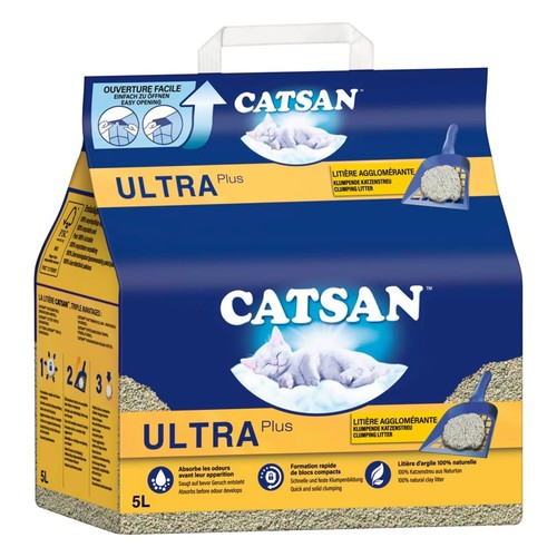 Catsan ultra plus clumping - 5l,