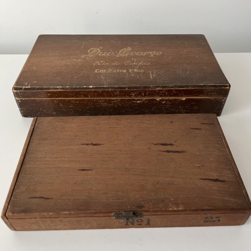 Wooden cigar box old - cigar, retro