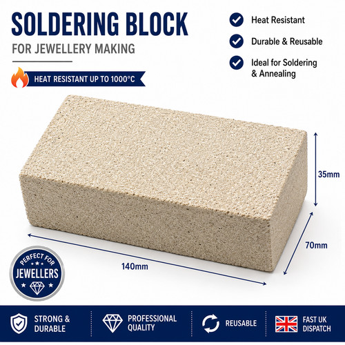 Jewellery soldering block - jewellery,