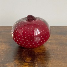 Murano Style Art Glass Apple