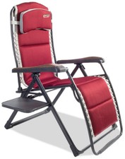 Quest Leisure Bordeaux Pro Relax XL Chair with Side Table Camping Garden (F1343)