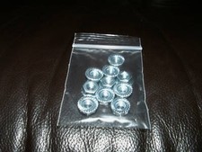 New 10 -  M6 FLANGED NUTS