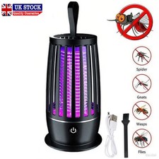 Mosquito Killer Lamp Electric Rechargeable Zapper Bug Fly Insect Trap UV Light