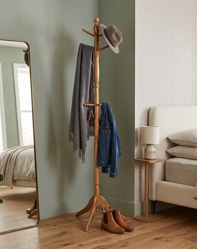 Cleo wooden coat stand with - wooden,
