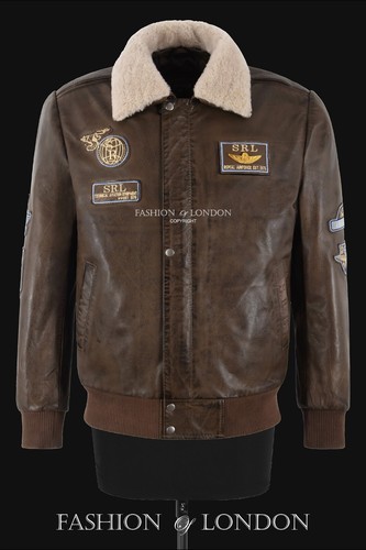 Mens air force bomber - mens, leather