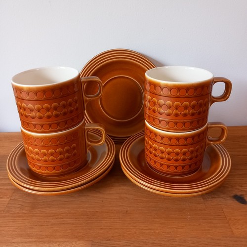 1970s hornsea saffron cups - 1970s, 4x