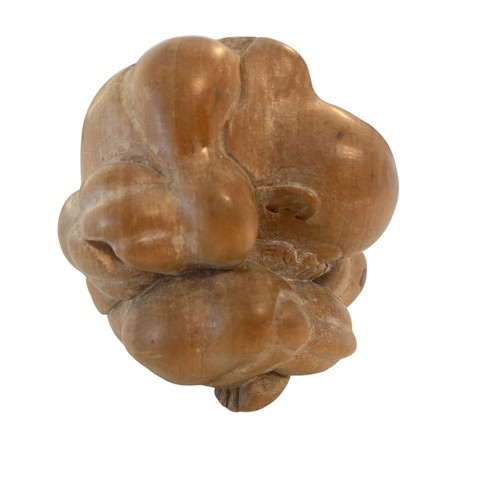 Vintage weeping buddha wooden - vintage,