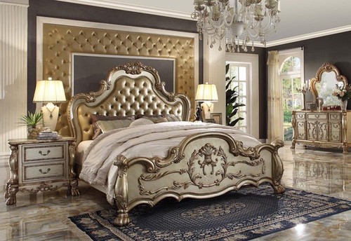 Vintage bed baroque rococo - bed,