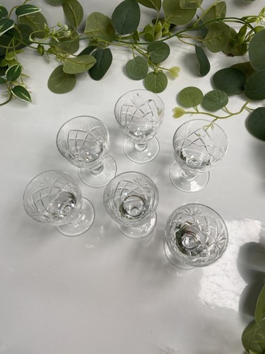 Cut glass glasses - 6,