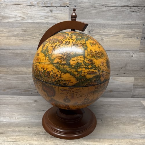 Map globe opens into drink - drink, bar