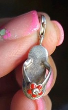 K17103 Vintage Silver Thomas Sabo Charms Summer Shoes Flip Flops Charm