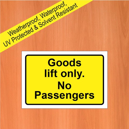 Goods lift only - no, passengers