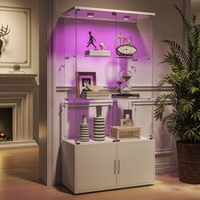 Doors glass display cabinet - 4,