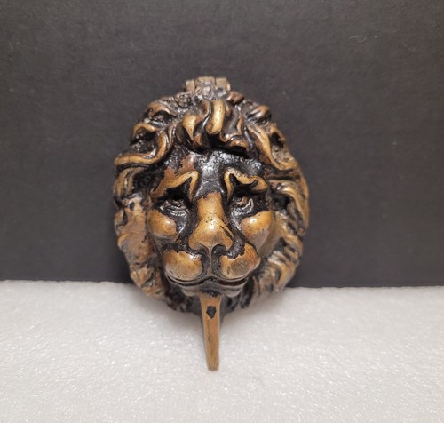 Vintage brass lion door - vintage,
