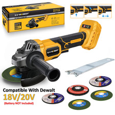 Angle Grinder 11000RPM 1200W 125mm Brushless Cordless For Dewalt 18V Battery