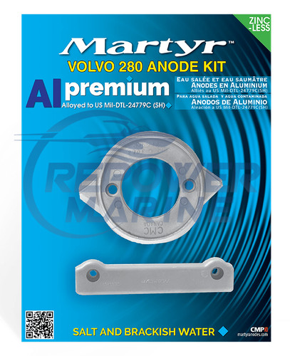 Martyr aluminium anode kit - aluminium,