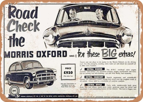 Metal sign 1955 - -, morris