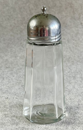 Vintage glass sugar - glass, shaker