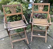 2 Vintage Sturdy Wooden
