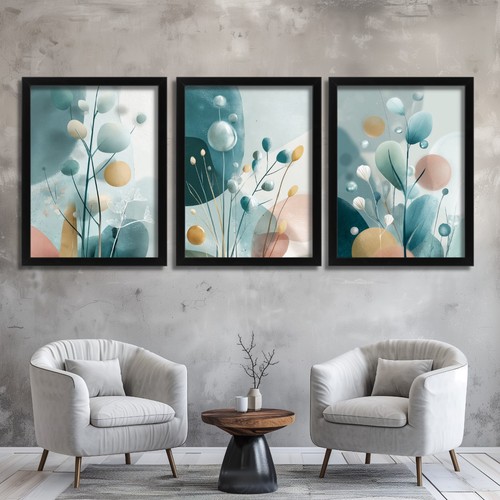 Abstract botanical wall - wall, art