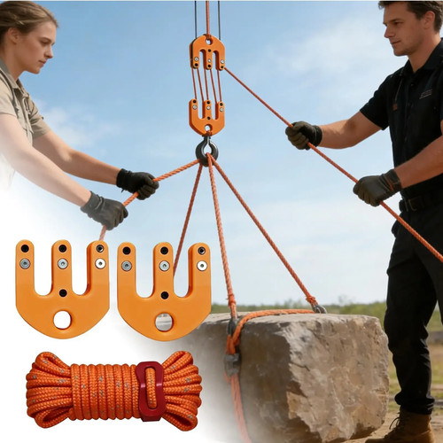 Pulley hoist with - pulley,