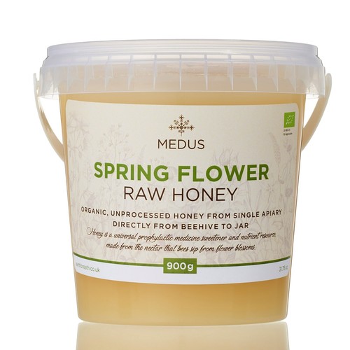 Organic spring flower honey - organic,