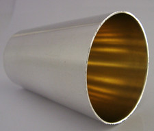 GOOD SIZE 800 SOLID SILVER BEAKER CUP GERMAN c1920 BARWARE 52g