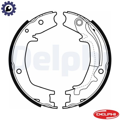 Brake shoe set - brake, for