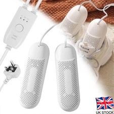 UK Plug Electric Shoe Dryer Boots Dryer Warmer With Timer Sweaty Shoes Work Boot