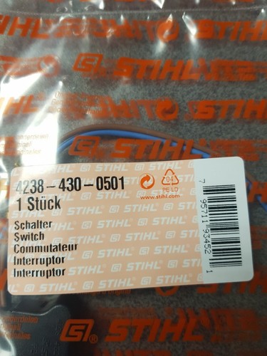 Genuine stihl ts410 - genuine, stop