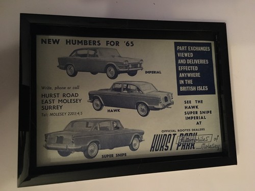 Humber imperial hawk super - humber, imperial/hawk/super