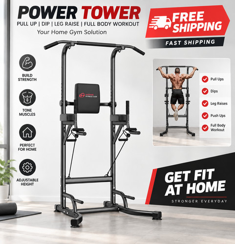 Power tower pull chinning - tower,