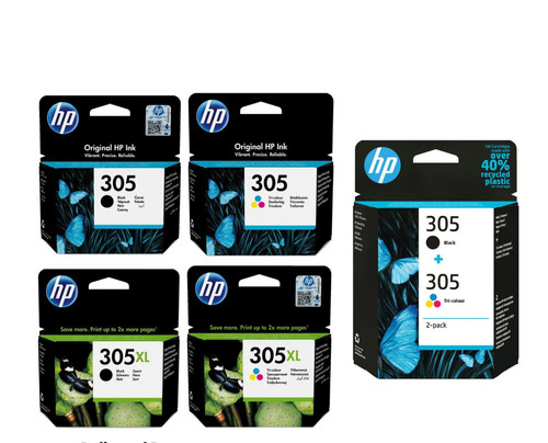 Genuine 305 305xl black - hp,