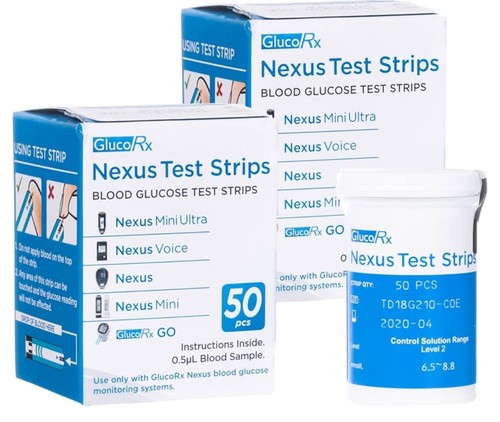Glucorx nexus test strips - glucorx,
