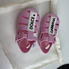 DOLCE & GABBANA Infant Blue Jelly Sandals uk 4 (20) RRP £100
