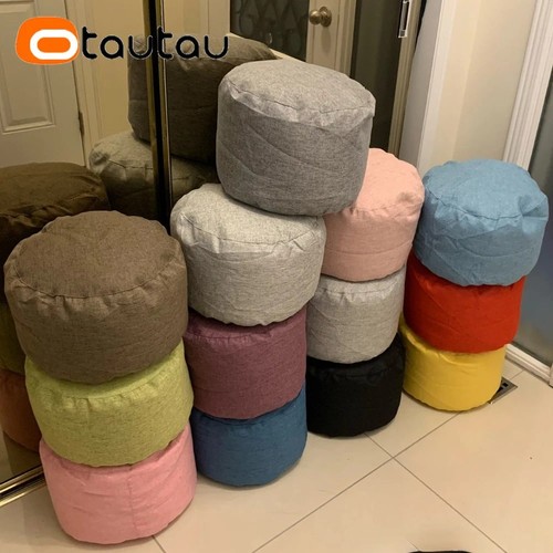 Round stool linen bean - bean, bag