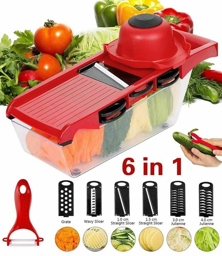 6in1 mandoline slicer - 6in1,