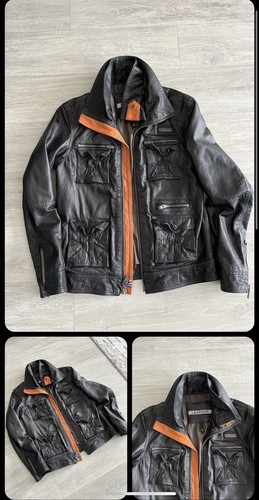 Superdry falcon leather jacket - falcon,