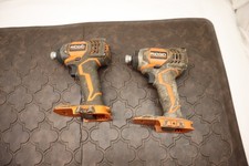RIDGID (2) 18V CORDLESS X4  1/4" IMPACT DRIVERS  ( TOOL ONLY) # R86034